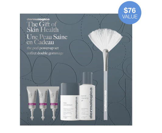 THE GIFT OF SKIN HEALTH - THE PEEL POWER UP SET - DERMALOGICA