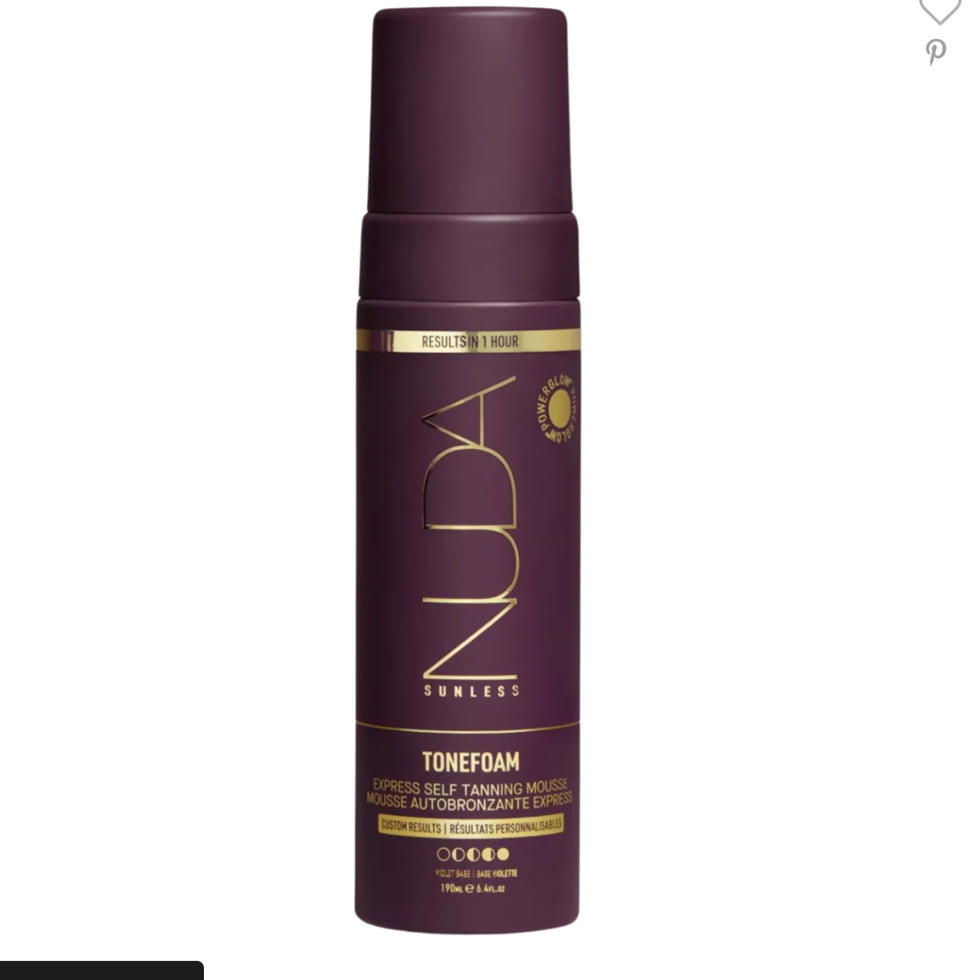 NUDA TONEFOAM VIOLET- Color-Correcting Self Tan Mousse