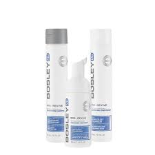 Bosley MD Kit Shampoing Revitalisant et Mousse densifiante pour homme